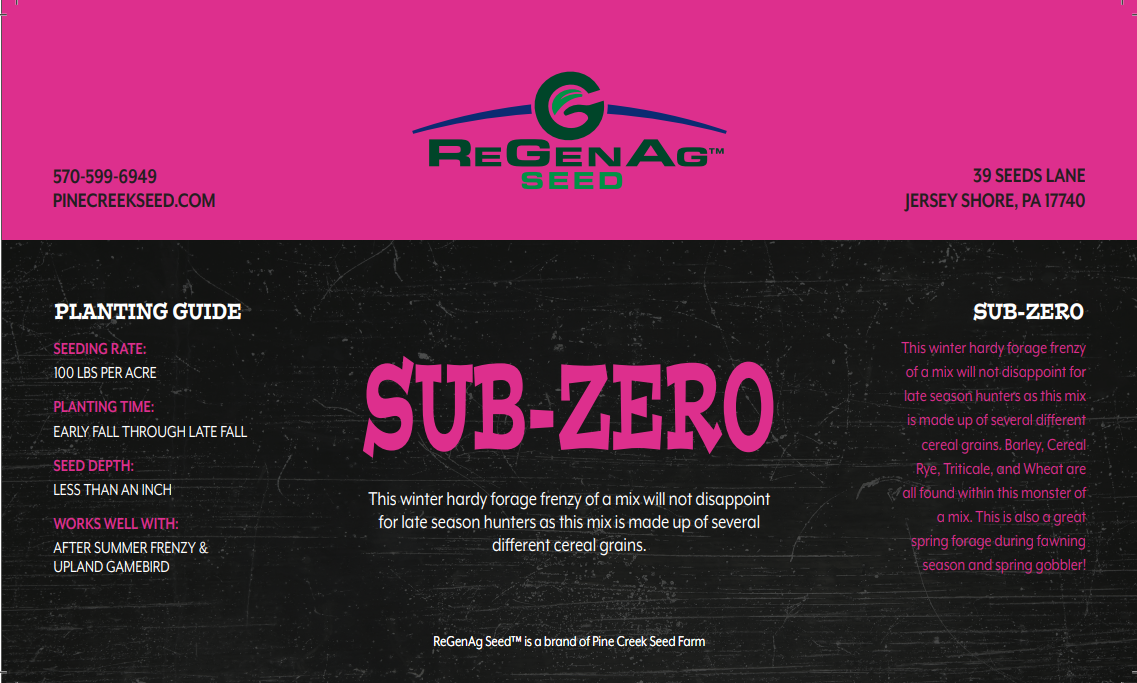 Sub-Zero - Fall Multi-Species Mix